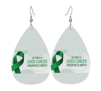 Pendientes Liver Cancer Awareness Month Aretes Colgantes Decoración Pendientescolgantes Moda Pendientesde Piel Sintética Para Varias Ocasiones De Fiesta Mujeres Fiesta