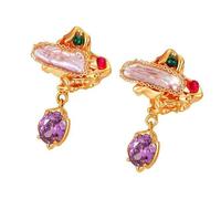 Pendientes Llamativos de Perlas y Cristales Romances Perfectos para Bodas y Eventos Especiales Pendientes de Piedra de Boda