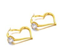 Pendientes lulumaicos Pendientes de tachuelas Pendientes de aro del corazón para mujeres