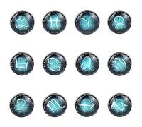 Pendientes luminosos de titanio con doce constelaciones de Japón y Corea del Sur, hombres y mujeres, Metal