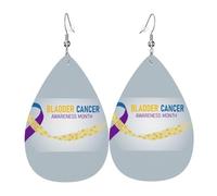 Pendientes May Is Bladder Cancer Awareness Month Aretes Colgantes Moda Pendientescolgantes Decoración Pendientesde Piel Sintética Para Amantes Fiesta Varias Ocasiones De Fiesta