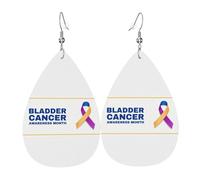 Pendientes May Is Bladder Cancer Awareness Month Aretes Colgantes Vintage Pendientescolgantes Doble Cara Pendientesde Piel Sintética Para Mujeres Fiesta Varias Ocasiones De Fiesta