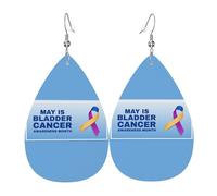 Pendientes May Is Bladder Cancer Awareness Month Pendientesde Piel Sintética Moda Pendientescolgantes Decoración Aretes Colgantes Para Varias Ocasiones De Fiesta Amantes Fiesta