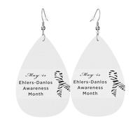 Pendientes May Is Ehlers Danlos Awareness Month Aretes Colgantes Doble Cara Pendientesde Piel Sintética Vintage Pendientescolgantes Para Mujeres Fiesta Amantes
