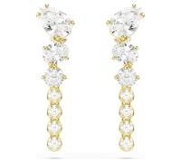 Pendientes Mesmera, Tallas mixtas, Blancos, Acabado en oro de 18 quilates OS