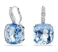 Pendientes Millenia, Talla cojin, Azules, Baño de rodio OS