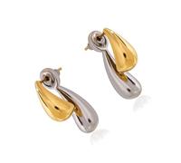 Pendientes Minimalistas Modernos De Acero Inoxidable Con Acabado Chapado En Oro Diseños De Gotas De Agua Regalo De Joyería Para Ella Cómodos Pendientes Hipoalergénicos