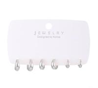 Pendientes minimalistas rock punk que ofrecen un aspecto de temperamento personalizado, hechos de aleación de zinc para uso diario o especial (10)