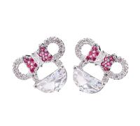 Pendientes Minnie, Brincos Minnie Mujer, Rosa Pendientes Circonita, Joyas Minni, Regalos Cumpleanos para Mujer Niña