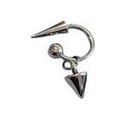 Pendientes modernos de acero de titanio, elegantes, de género, neutro, accesorio de joyería para ropa de calle y estilos de oficina sin joyas perforadas, A, como se describe, como se describe