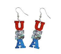 Pendientes Modernos De Acrílico Con Rayas Y Estrellas En Forma Corazón Cómodos Accesorios Para Día A Día Orejas Sensibles Ganchos Las Orejas Acrílico Versátiles Uso