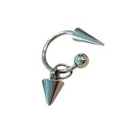 Pendientes modernos de titanio, de acero, elegante, de género, neutro, accesorio de joyería para ropa de calle y oficina, clip de oreja de moda, B, como se describe, como se describe