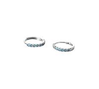 Pendientes modernos - Pendientes de aro turquesa Classic Circle Real 925 Sterling Silver Fashion Aring para mujeres regalos de joyería de fiesta vintage