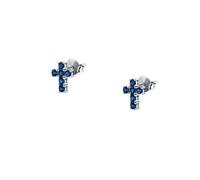 Pendientes Morellato Tesori - Lóbulo Cruz Zirconios Azules (SAIW219)