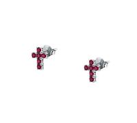 Pendientes Morellato Tesoros - Lóbulo Cruz Zirconios Rojos (SAIW220)