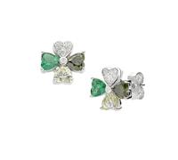Pendientes Mujer Amen CUADRADO Verde En Plata 925 Código EQUSBMVE