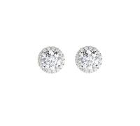 Pendientes Mujer Amen DIAMANTES Blancos De Plata 925 Código ELUBOBBBZ