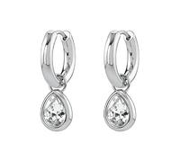 Pendientes mujer Brosway aro de acero con cristales colgantes BYM215