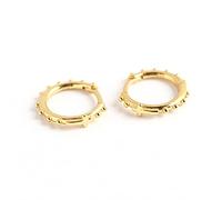 Pendientes Mujer Color Oro,Pendientes De Aros Dorados para Mujer Todo El Cuerpo 925 Material Alergia Moda Mini Cruz Pendiente Uso Diario Regalos para Ella