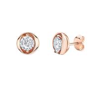 Pendientes mujer Zeeme Basic pendientes plata 925 chapado en oro rojo...