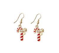 Pendientes navideños con adornos navideños para mujer, festivos de Papá Noel, colgantes de moda (B, One Size)