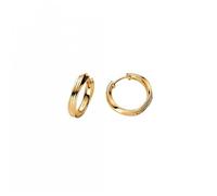Pandora Essence 263878C00 - Pendientes de aro de plata de ley chapada en oro de 14 quilates