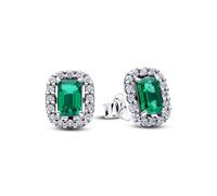 Pendientes Pandora 294501C01 verde rectangulares
