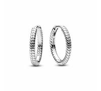 PANDORA Moments pendientes pequeños para charms de plata de primera ley, compatibles con PANDORA Moments, altura: 17,2 mm, 292728C00