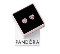 Pendientes Pandora Moments 298427C02 corazón rosa