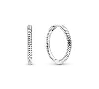 PANDORA Pendientes para mujer de plata «criolla» 299532C00, plata de ley