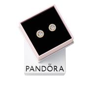 Pandora Pendientes de botón Timeless 263019C01 Halo redondo pavé