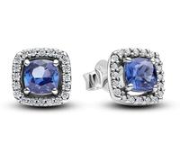 Pendientes Pandora Timeless 293551C01 Halo azul