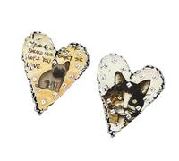 Pendientes Para Mascotas No Coincidentes Diseño De Corazón Textura De Aleación Tachuelas Ligeras Para Fiestas Citas Pendientes Asimétricos