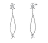 Pendientes para mujer, clavo de plata 925 pendiente cúbico zirconia geométrica 6X6mm para graduación joyería