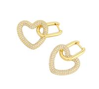 Pendientes para mujer, con forma de estrella, con hebillas, pendientes de moda, joyería de oreja de cobre, para combinar con trajes geométricos, talla única, como se describe, como se describe
