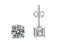 Pendientes para mujer de plata, piedras brillantes, piedras naturales, forma de corazón, pendientes clásicos para mujer, talla única, Poliéster, Sin piedra preciosa