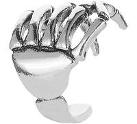 Pendientes para mujer mamá 1 pieza de mujer calavera de mano con puño de oreja con clip en pendientes de cartílago joyas no perforantInteligente y atractivo.