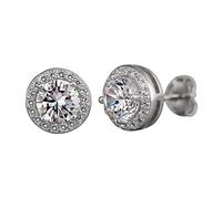 Pendientes para mujeres, 925 joyas para mujeres rosa para pendientes de tachuelas Pendientes de moda mini aretes cardíacos