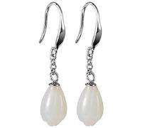 Pendientes para mujeres, aretes S925 Pendientes de flores con incrustaciones de aretes de aretes simples y elegantes