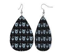 Pendientes Para Mujeres Mis Juegos De Palabras Son Koala Tea Colgante Oreja Moda Pendientes Decorativos, Para Mujeres, Niñas, Fiesta