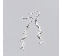 Pendientes para mujeres, S925 Pendientes Temperamento de moda coreana Femenina Pendientes de aretes Personalidad Pendientes largos PAR