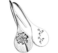 Pendientes para mujeres y niñas adolescentes, simples dientes de león pendientes colgantes retro joyería colgante de acero inoxidable diseño práctico
