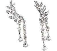 Pendientes para mujeres y niñas, pendientes de botón con forma de hoja para mujer elegantes pendientes de botón con puños para citas Durability