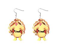 Pendientes Pendientes con impresión Pendientes personalizados Joyas Mujeres Pendientes de declaración en, talla única, Acrílico, Sin piedra preciosa