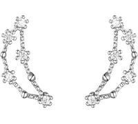 pendientes, pendientes de flor de oro para mujeres - pendientes hipoalergénicos ligeros, adecuados para bodas, fiestas y viajes (H, Capricornio)