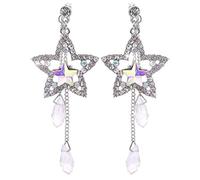 Pendientes Pendientes Largos Populares y Lindos para Mujer Shaking Glitter Stars Cumpleaños Aniversario Accesorios de Oficina Creativo y útil Fashion in Practical