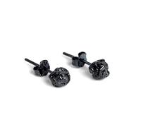 Pendientes pequeños de plata de ley 925 vintage para mujer, aretes góticos novedosos de caramelo negro, hipoalergénicos, modernos, bohemios, retro, regalos de joyería, Plata