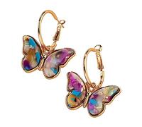 Pendientes pequeños para mujer, pendientes de tendencia, contratados, temperamento, delicados, coloridos, circonitas, acero inoxidable, talla única, Metal