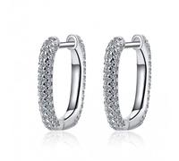 Pendientes,Prevenir Alergias Pendientes De Plata De Ley 925 Joyería De Mujer Accesorios De Diamantes De Imitación Completos Regalos(Platinum)