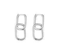 Pendientes pulidos de cobre geométrico con forma de paja de papel para mujer hueco de moda elegante Dangle viaje diario, Copper, Piedra secundaria
